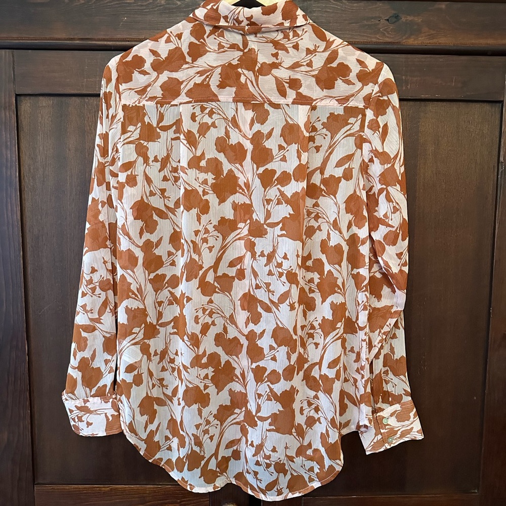 A New Day (Target) : Sheer blouse 🤎 - Picture 3 of 4